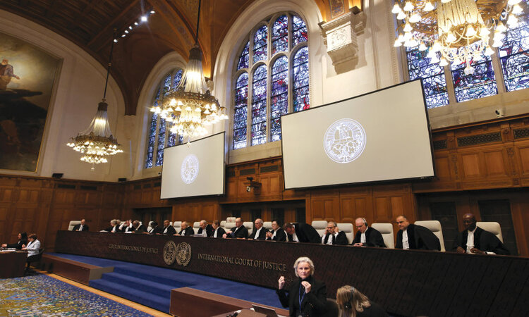 Gambar para hakim Mahkamah Internasional (IJC) di Den Haag, Belanda (jpost.com) - Image