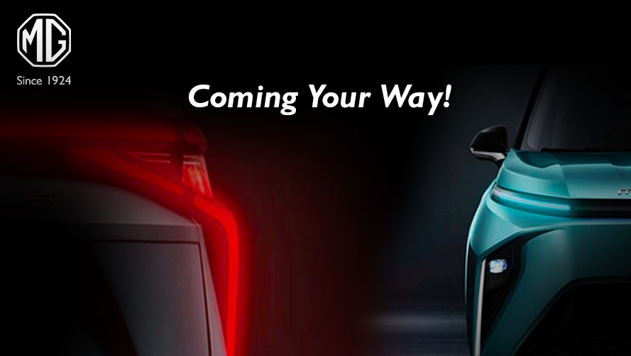 Teaser kenadiran mobil listrik baru MG di Indonesia. - Image