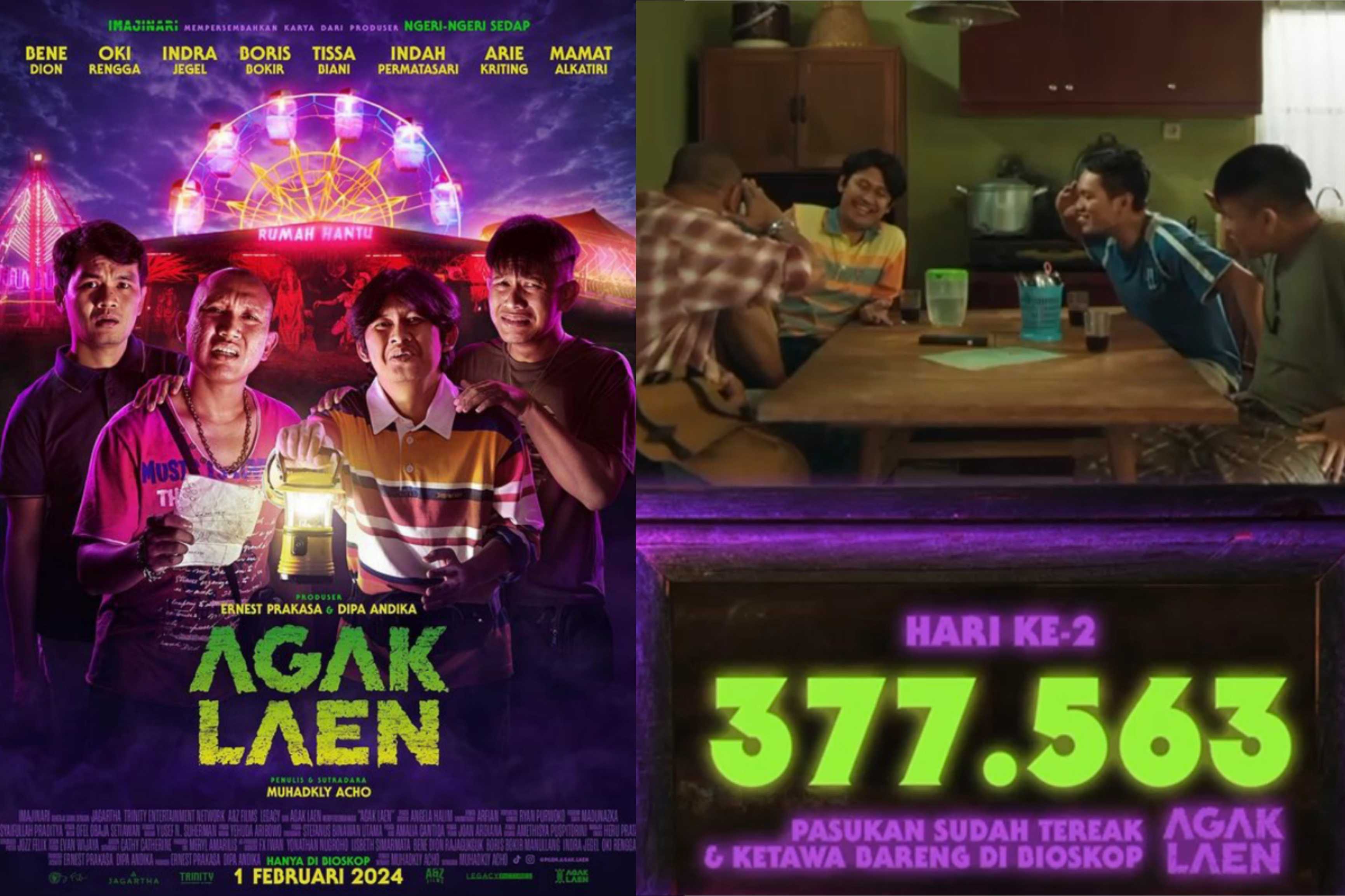 Poster film Agak Laen (2024)./(Instagram/@ernestprakasa) - Image