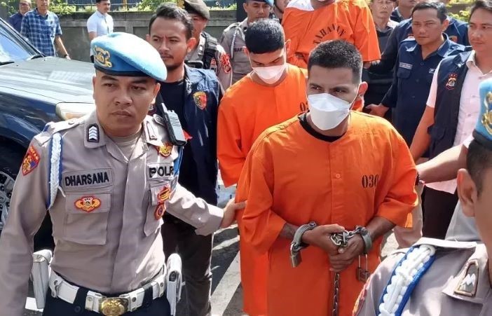 Gangster Meksico yang ditangkap karena penembakan di Bali. - Image