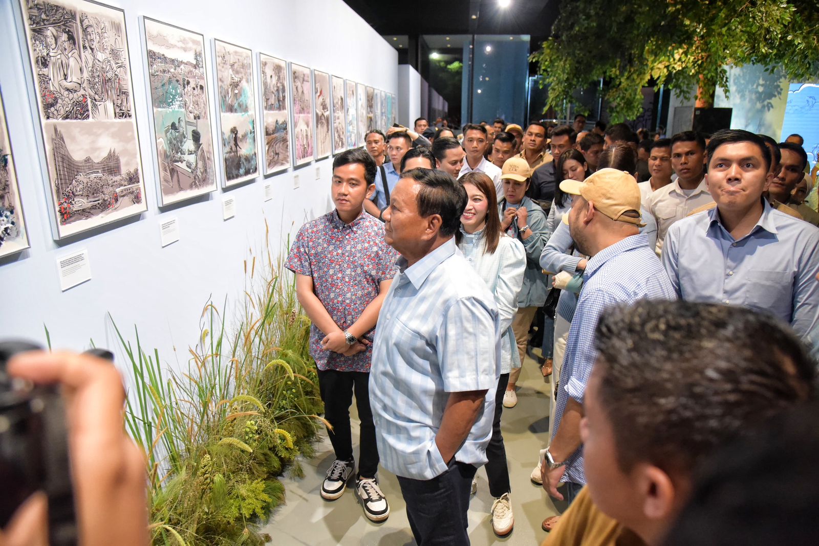 Prabowo-Gibran di acara Festival Negeri Elok di The Brickhall Fatmawati City Center, Jakarta Selatan. - Image
