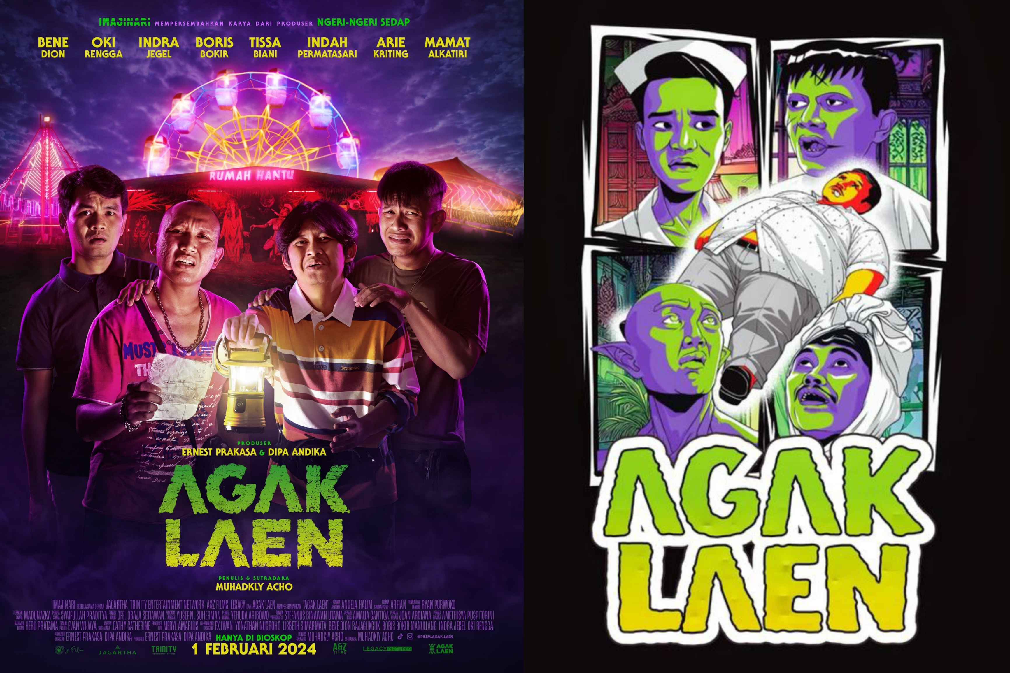 Ilustrasi Poster film Agak Laen. (Instagram/@_agusrdwn) - Image