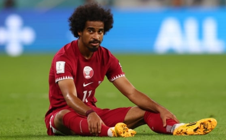 Akram Afif saat membela Qatar di Piala Asia 2023../The Guardian - Image