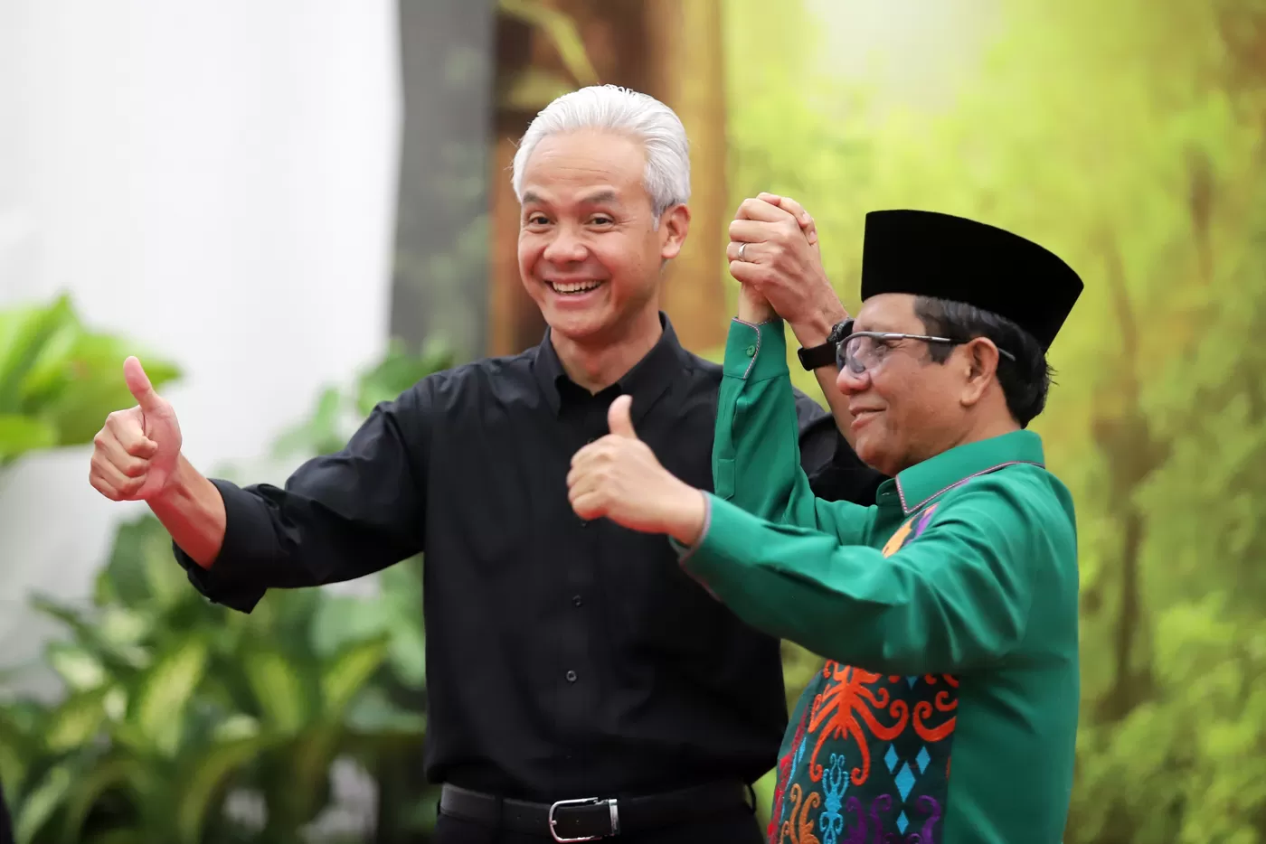 Pasangan capres dan cawapres Ganjar Pranowo dan Mahfud MD./(DERY RIDWANSAH/JAWAPOS.COM) - Image