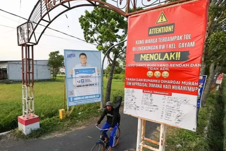 Selain warga Kediri, warga Tulungagung ada yang menolak nilai appraisal pembebasan tanah. - Image