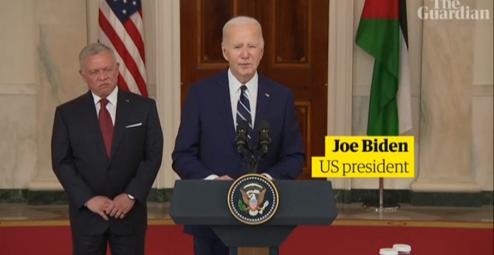 Joe Biden menyerukan jeda enam minggu di Gaza demi kesepakatan penyanderaan./Sumber foto: The Guardian - Image