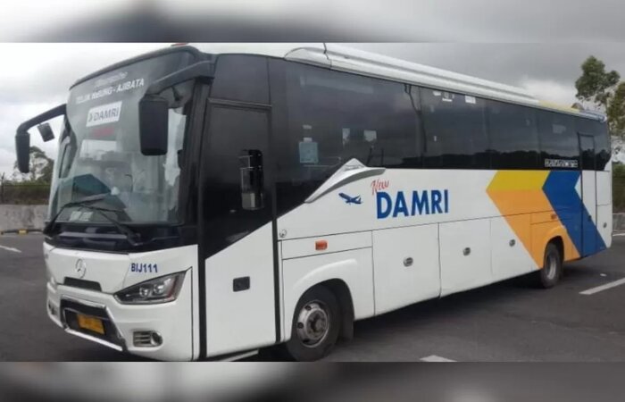 Bus Damri. (Aksara.co) - Image