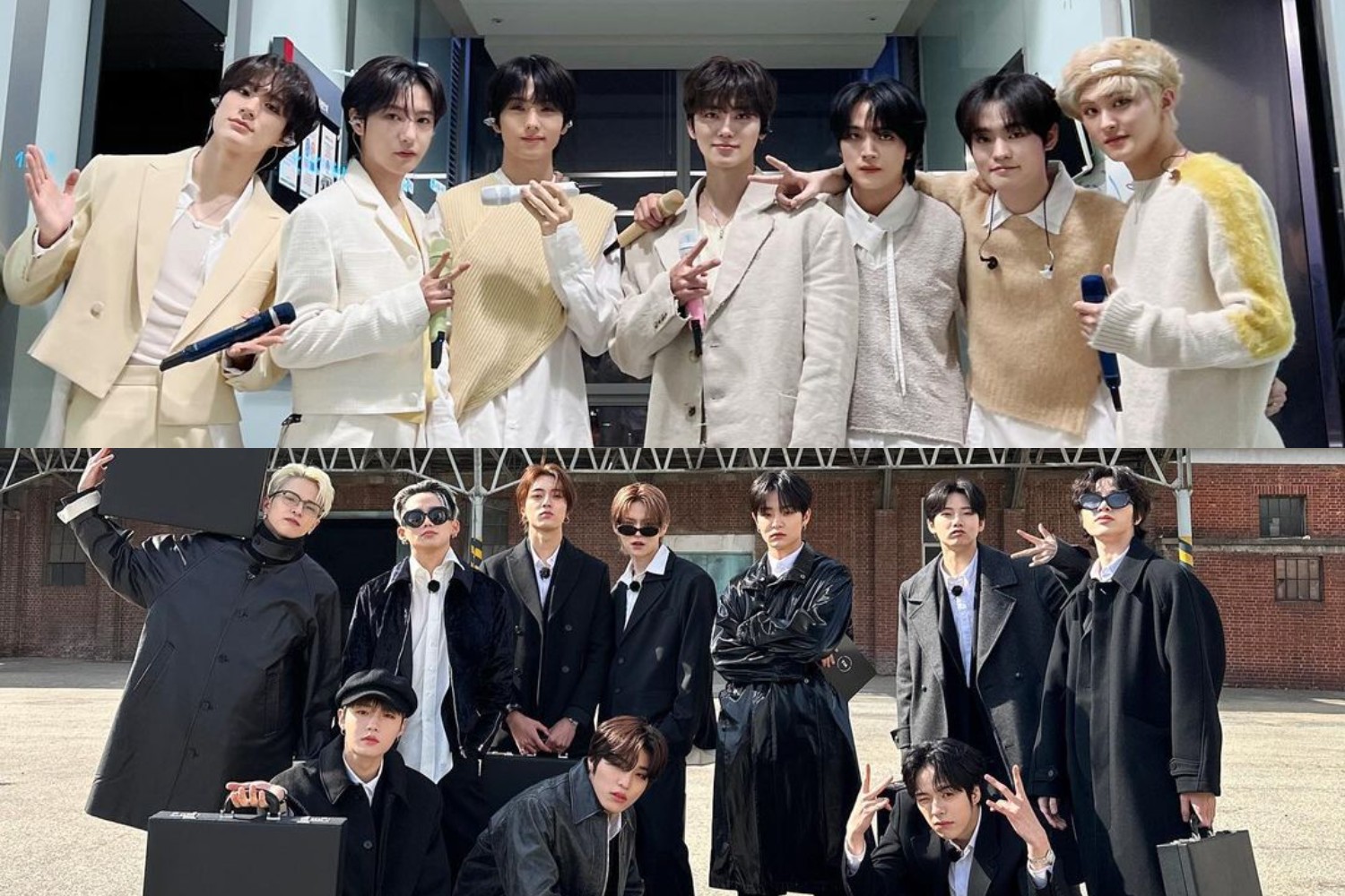 Boygroup K-Pop NCT DREAM dan TREASURE. Sumber foto: Instagram @nct_dream @yg_treasure_official - Image