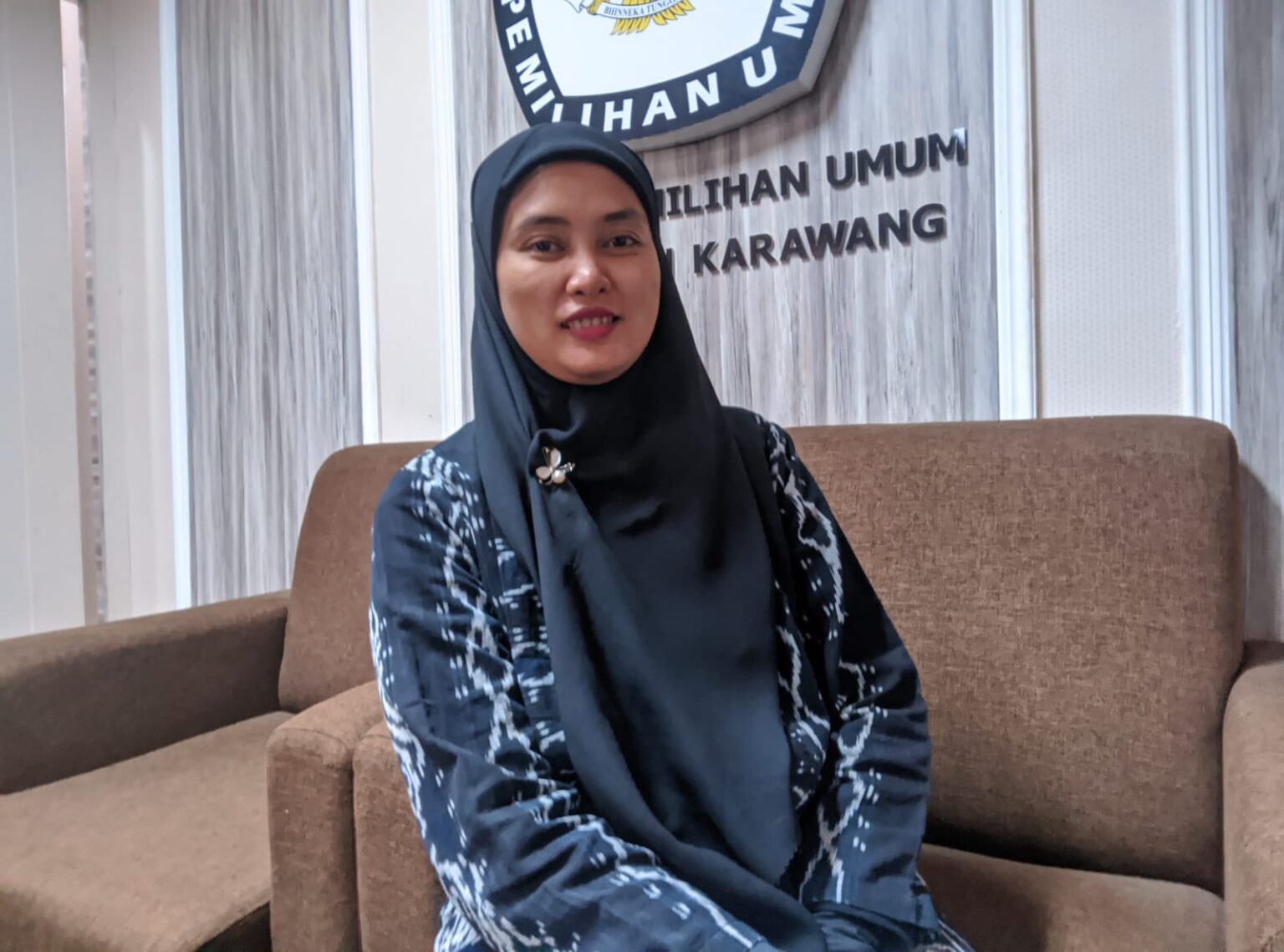 Ketua KPU Karawang, Mari Fitriana, dalam pernyataannya di Karawang (berita-net.com) - Image