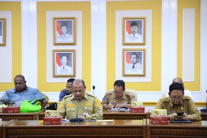 Rapat Fasilitasi dan Koordinasi bersama Kepala Daerah Provinsi dan Kabupaten/Kota serta Daerah Otonomi Baru (DOB) se-Papua. - Image