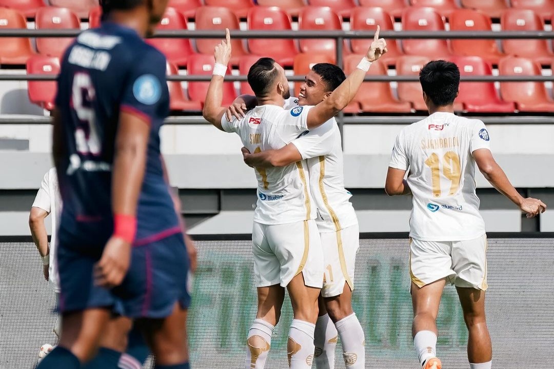 Selebrasi gol Marko Simic ke gawang Arema FC. (Instagram/persija) - Image