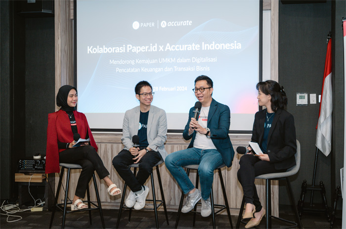 Paper.id & Accurate Indonesia bersinergi meluncurkan aplikasi mencakup penagihan, pembayaran, biaya, sampai ke laporan dan akuntansi. - Image