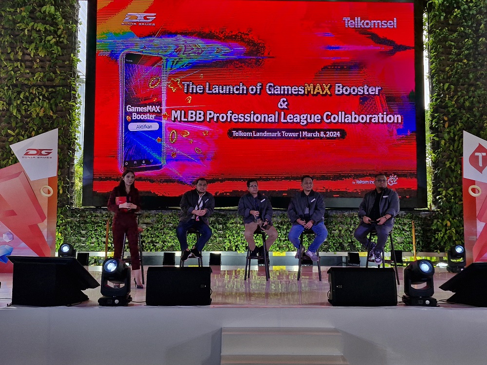 Jumpa pers peluncuran paket baru Telkomsel untuk pemain game Mobile Legend. - Image