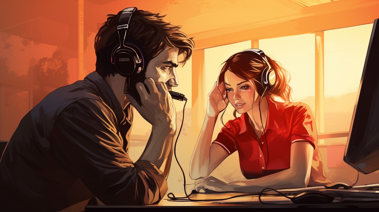 Ilustrasi pria dan perempuan yang terlihat murung dan tidak bahagia./(Pixabay/Fahad_Ibraheem) - Image