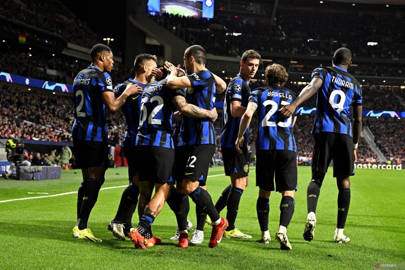 Inter Milan menang di kandang Lecce. (AFP/JAVIER SORIANO) - Image