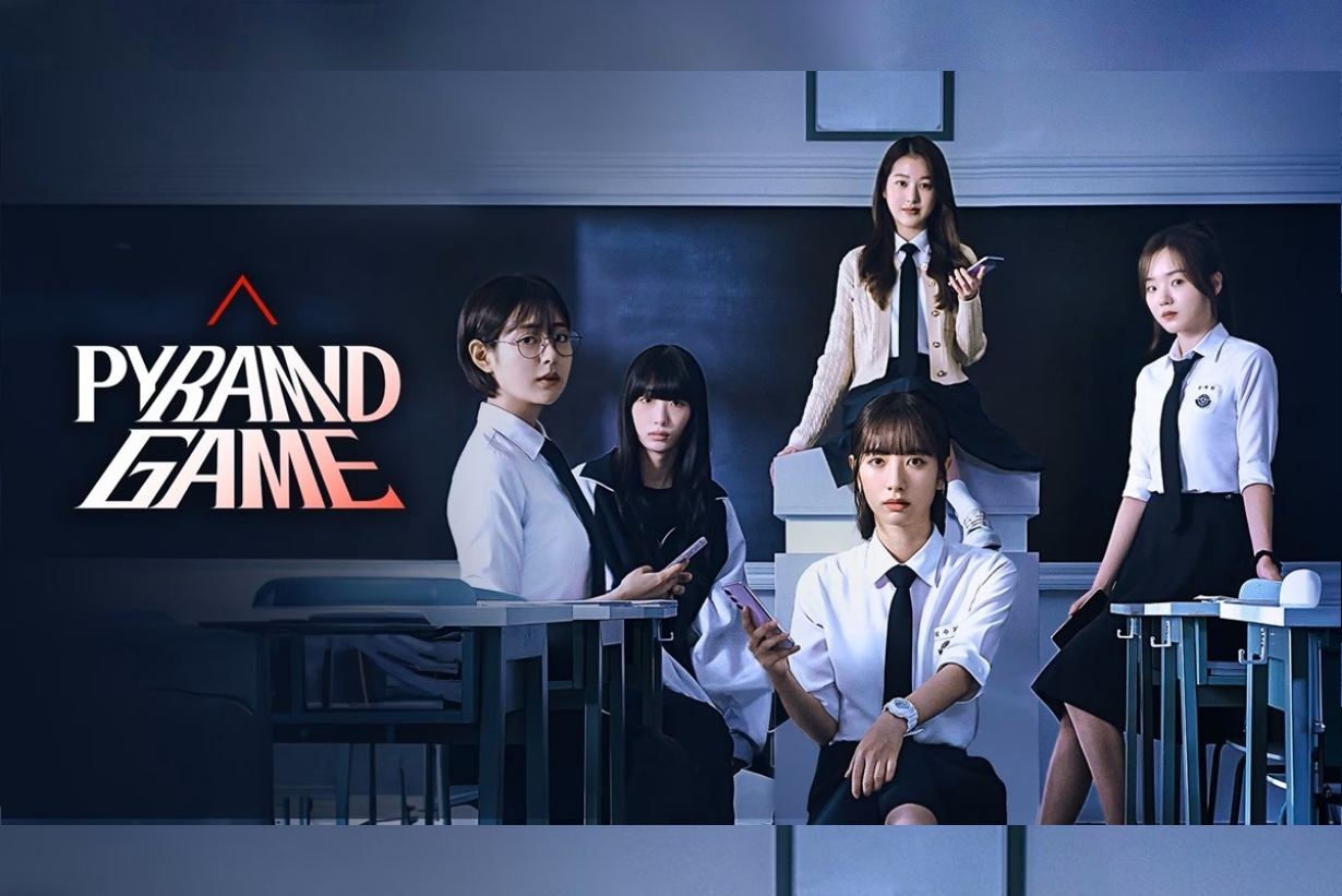 Poster resmi drama korea Pyramid Game (2024)./Sumber Foto: (Viu) - Image
