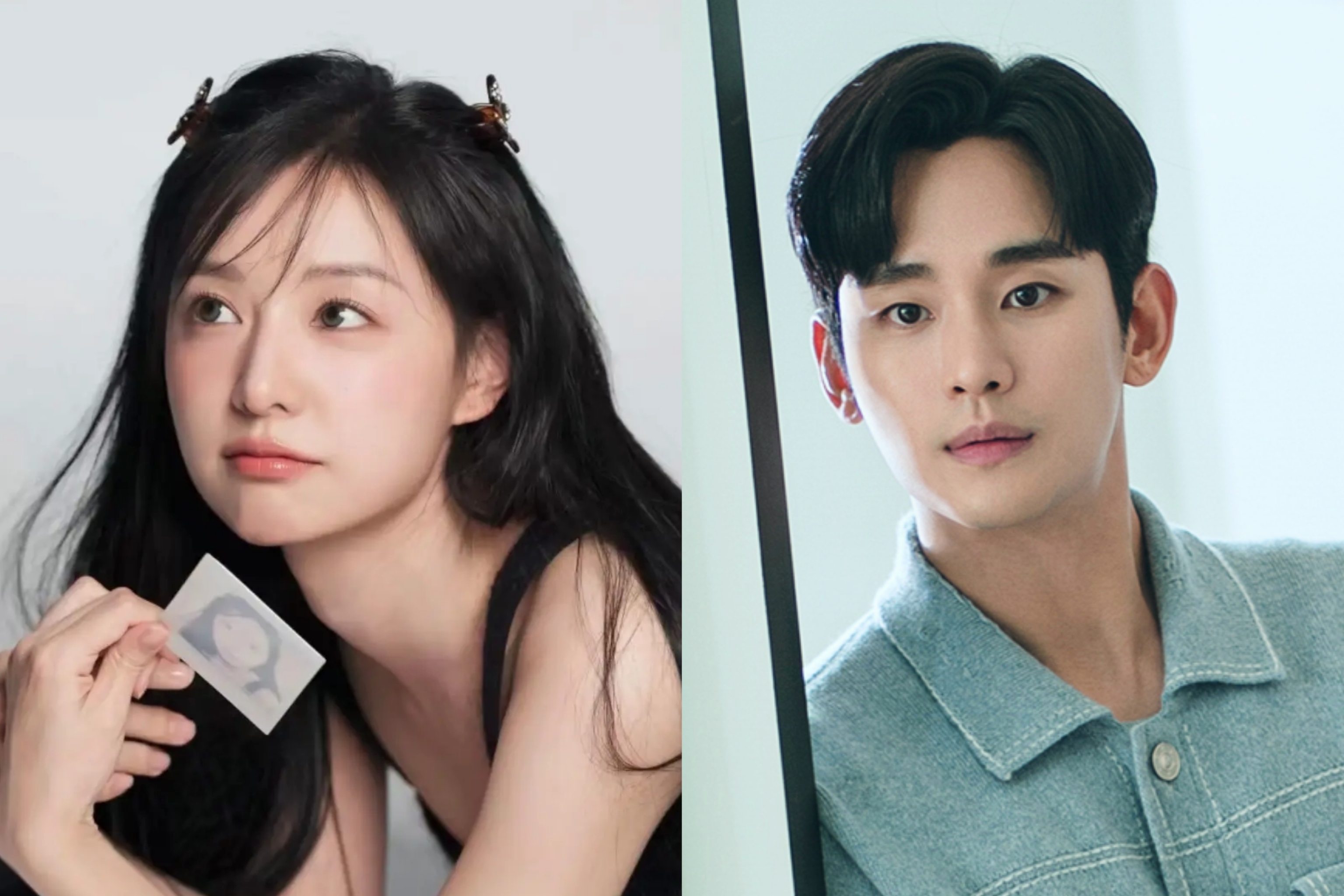 Potret aktor Kim Ji Won (kiri) dan Kim Soo Hyun (kanan)./(Instagram/geewonii & tvN) - Image