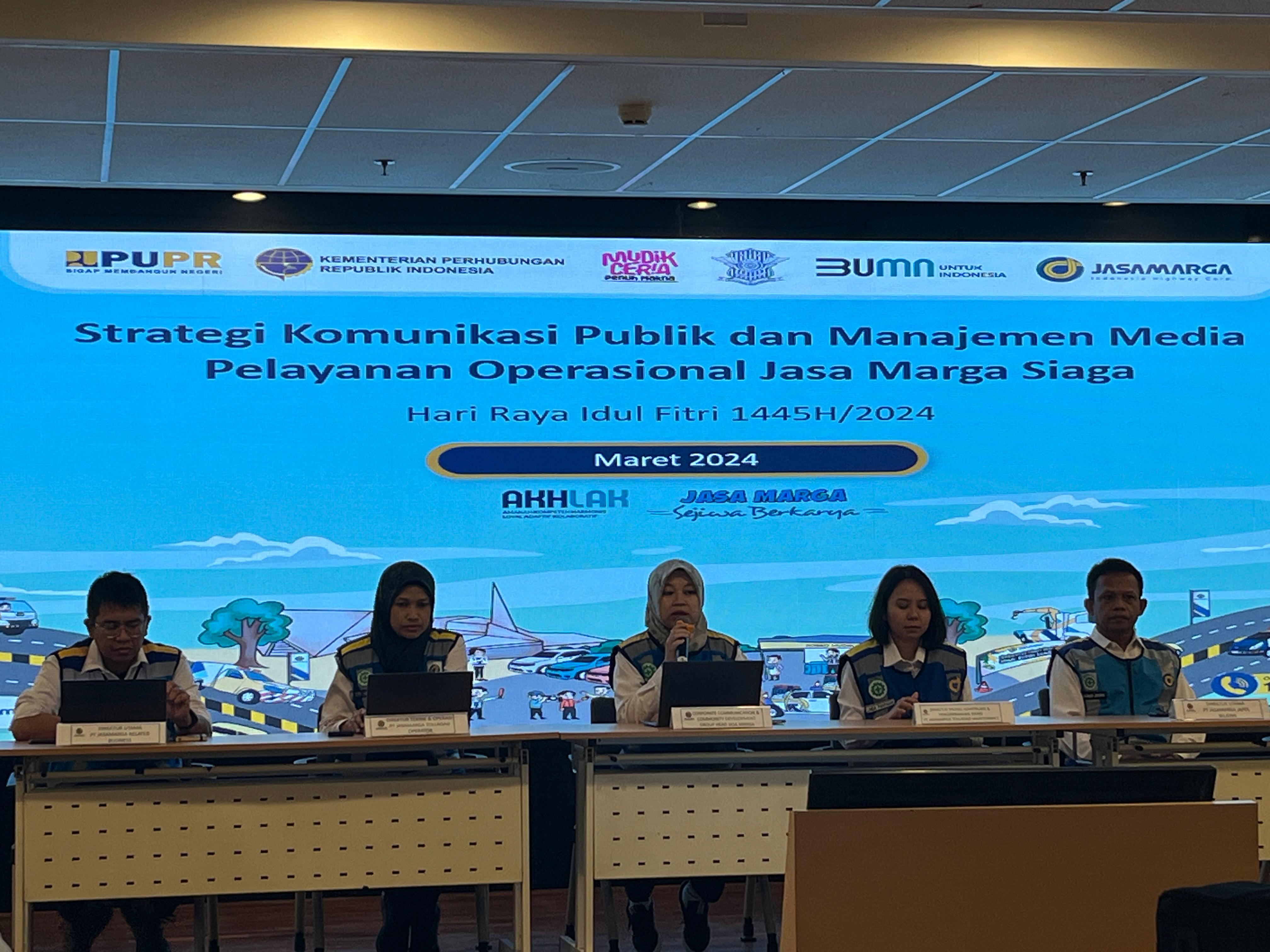 PT Jasa Marga (Persero) Tbk, memprediksi puncak arus mudik lebaran tahun 2024 akan jatuh pada H-4 Hari Raya Idul Fitri 1445 Hijriah atau terjadi pada Sabtu, 6 April 2024. - Image