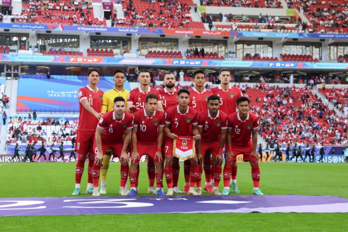 Potret Timnas Indonesia jelang laga Piala Asia 2023. Mereka akan kembali bertemu dengan Vietnam di Kualifikasi Piala Dunia 2026. (Tim Media PSSI) - Image