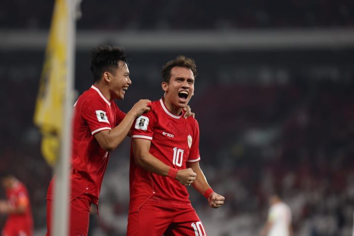 Pencetak gol tunggal Indonesia atas Vietnam, Egy Maulana Vikri (10). - Image