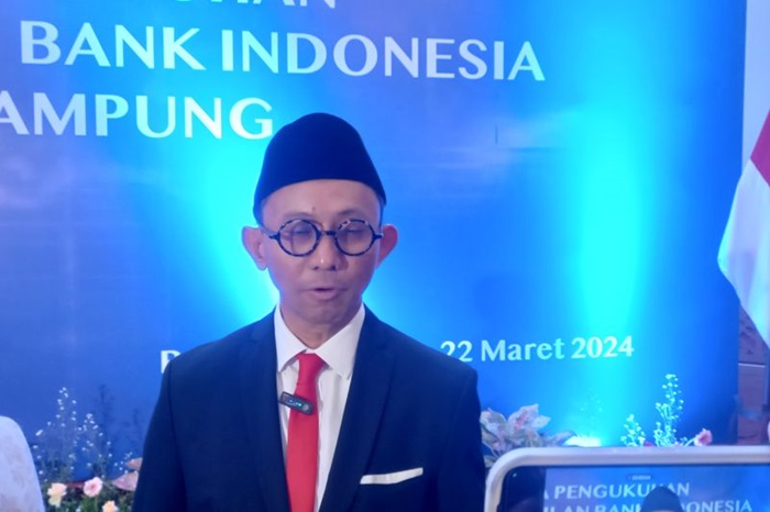 Junanto Herdiawan resmi dikukuhkan sebagai Kepala Perwakilan Bank Indonesia (BI) Provinsi Lampung. - Image