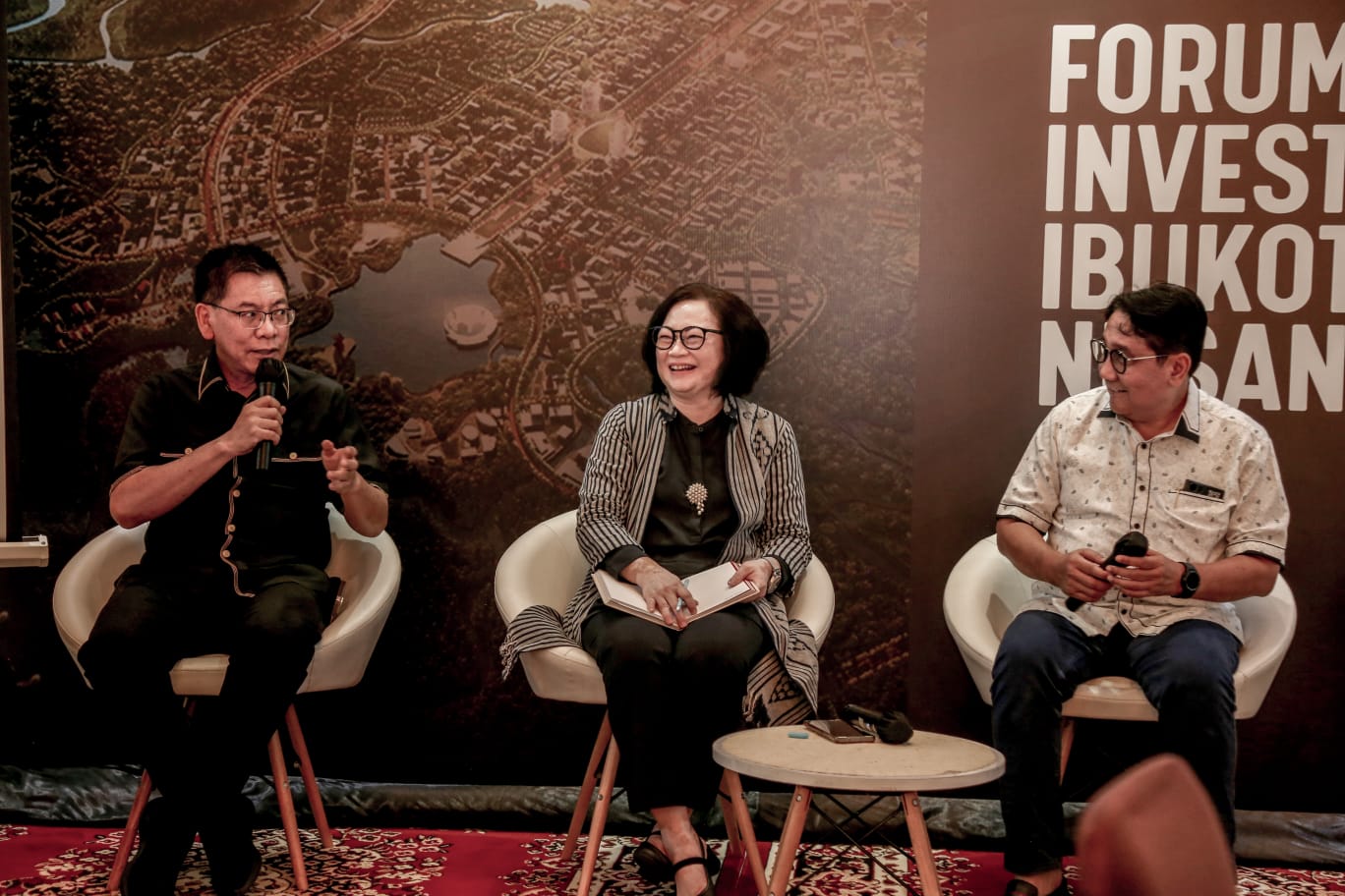 Para inisiator Forum Investor IKN dalam diskusi pembentukan di Jakarta, Senin (25/3). - Image