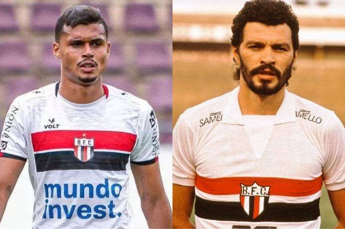 INSPIRASI: Yan Victor (kiri) ketika membela Botafogo SP, salah satu klub bersejarah dari Sao Paulo Brasil yang juga pernah diperkuat Socrates (kanan). - Image