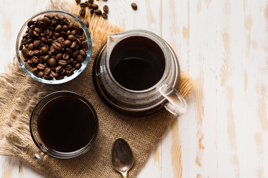 Ilustrasi kopi hitam. (Sumber: freepik). - Image