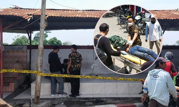 Proses evakuasi jenazah anjal berinisial FHM dari lokasi kejadian./Polsek Gending untuk Radar Bromo - Image