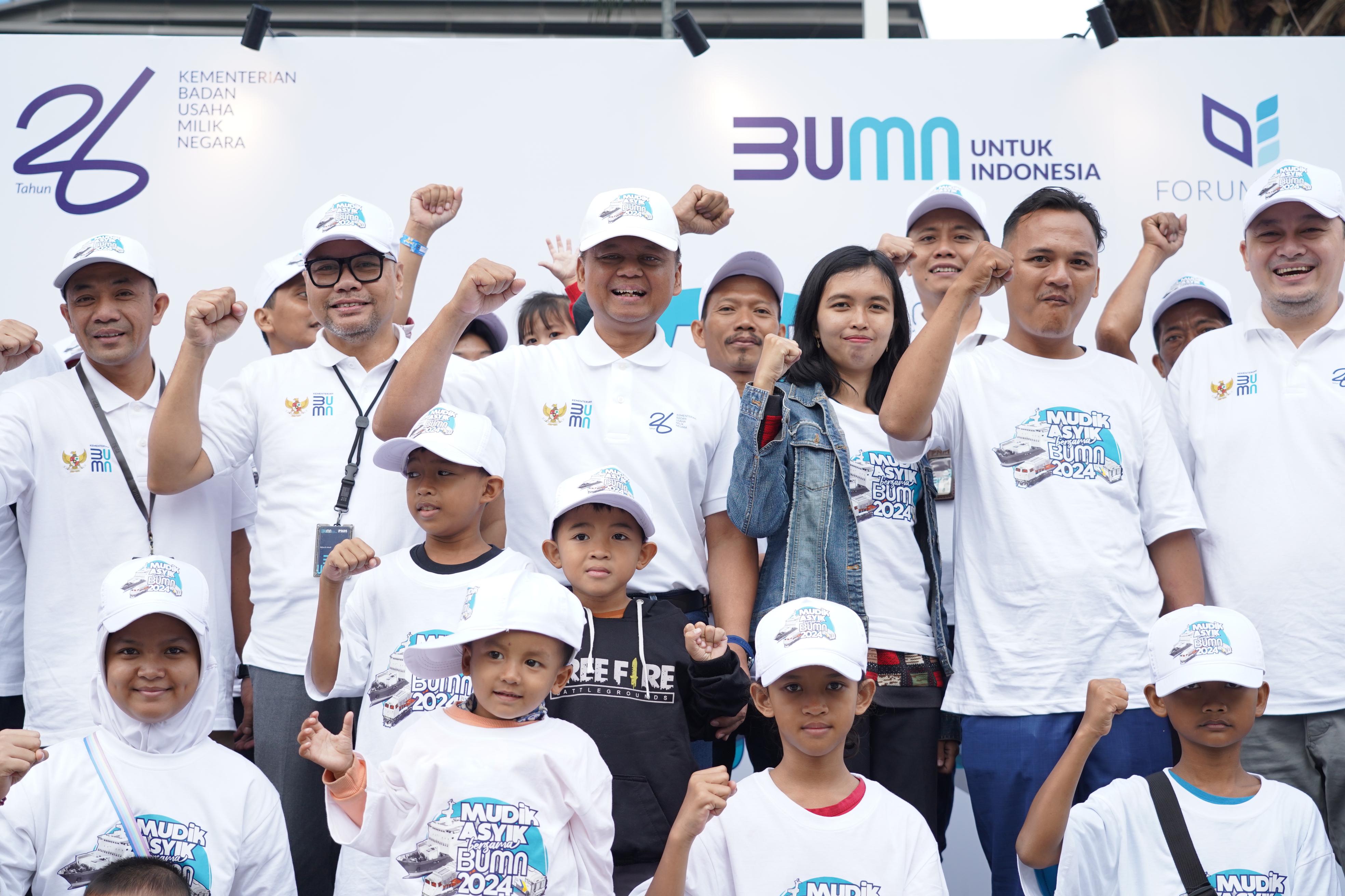 PNM dan Kementerian BUMN menggelar Mudik Asyik Bersama BUMN 2024. (Dok. PNM) - Image