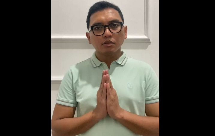 Arie Febriant, pegawai PT Pertamina (Persero), subholding PT Kilang Pertamina Internasional (KPI) menyampaikan penyesalan atas tindakannya meludahi pemobil usai ditegur parkir sembarangan. - Image