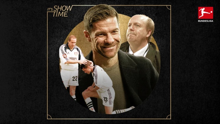 PATAHKAN KUTUKAN: Xabi Alonso telah menghilangkan kutukan Neverkusen yang menghantui Bayer Leverkusen di masa lalu, meski sempat diperkuat Michael Ballack. (DFL) - Image