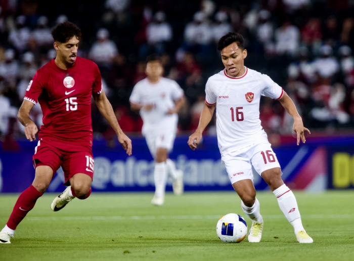 GAGAL MANFAATKAN PELUANG: Timnas Indonesia kalah 2-0 dari Qatar di pertandingan pertama Grup A Piala Asia U-23 karena beberapa kali gagal manfaatkan peluang. (PSSI) - Image