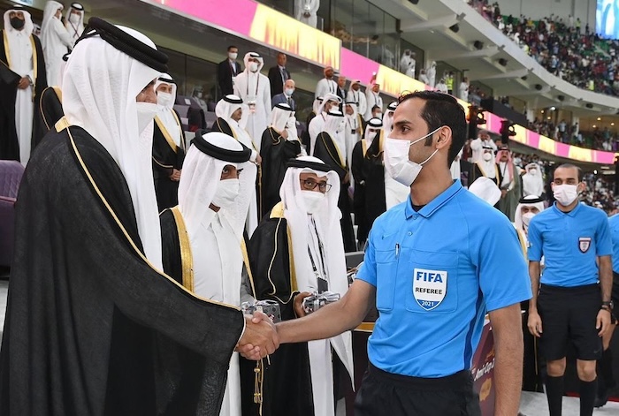 Wasit utama yang akan memimpin pertandingan Indonesia vs Australia adalah Majed Mohammaed H Alshamrani yang berasal dari Arab Saudi. - Image