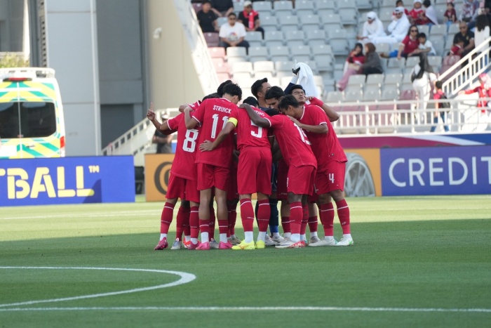 HARUS MENANG: Harus maksimal di laga terakhir adalah kunci Timnas Indonesia U-23 agar tidak bergantung kepada pertandingan lainnya di Grup A Piala Asia U-23. (Tim Media PSSI) - Image