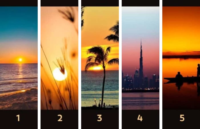 Tes kepribadian dengan memilih gambar matahari terbenam (abmeyerwood.com) - Image