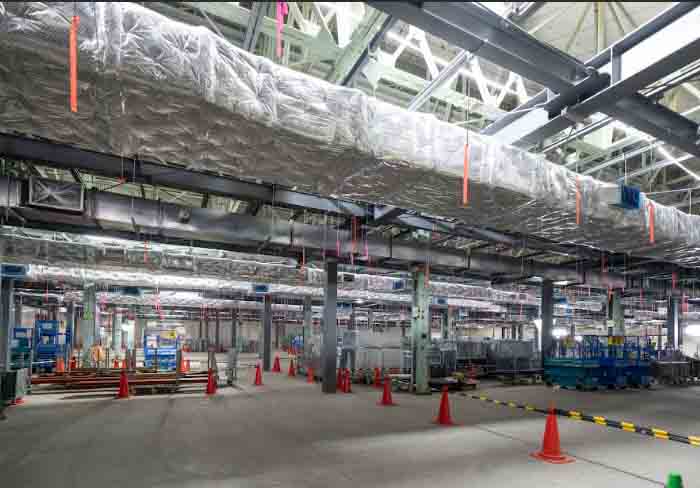 Nissan memamerkan line produksi uji coba baterai solid-state. - Image