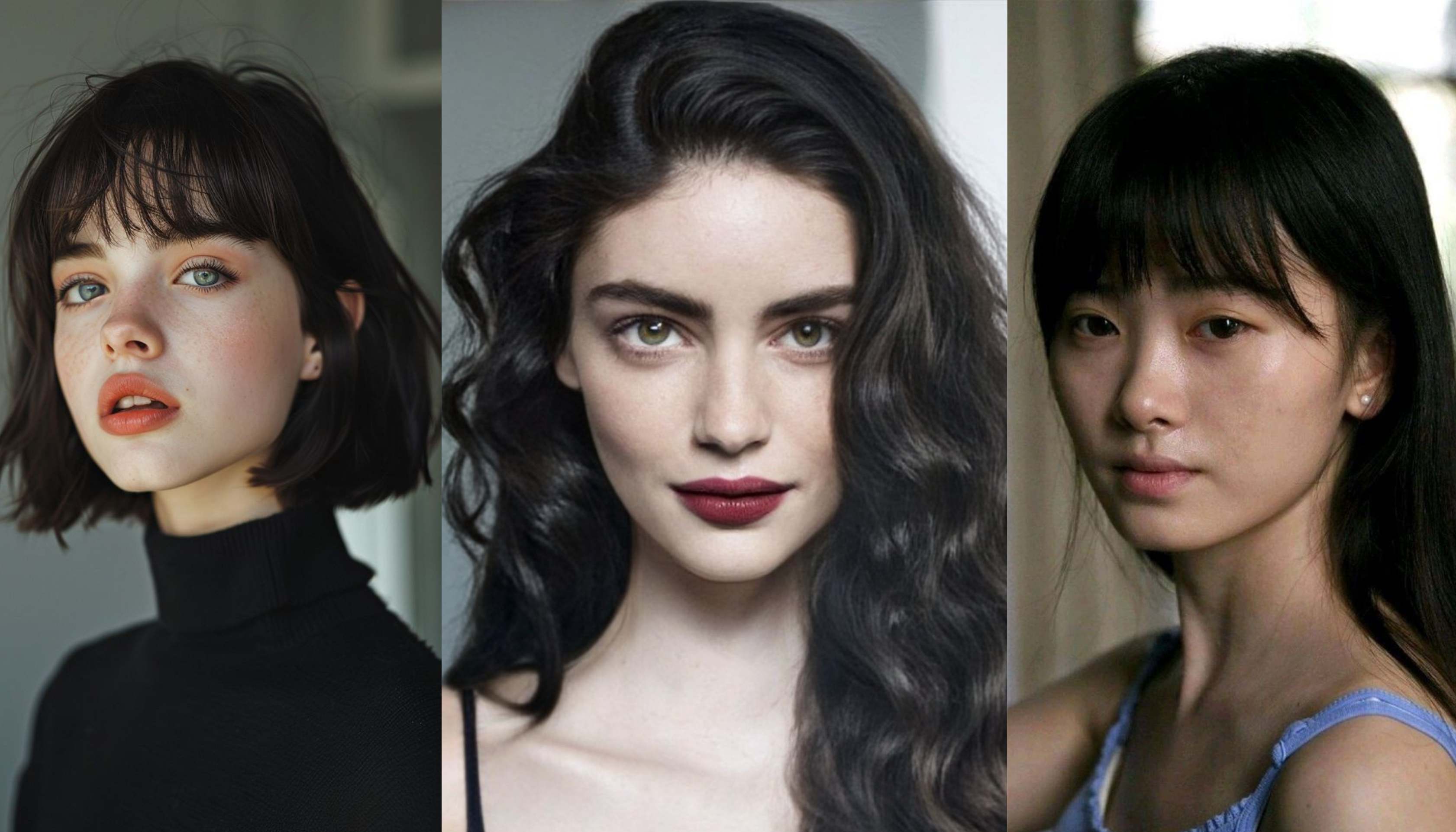 Ilustrasi berbagai gaya rambut perempuan dari pendek sampai panjang terurai. /Sumber Foto: (Pinterest/Hair Beautiful) - Image