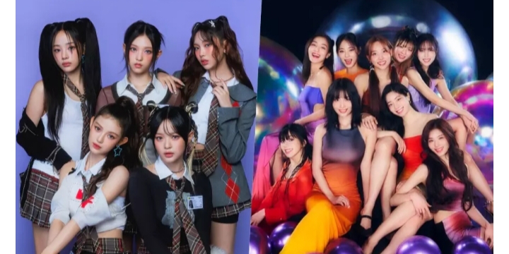NewJeans dan TWICE Mendapatkan Sertifikasi Double Platinum dan Gold Untuk Streaming di Jepang. Sumber foto: Soompi - Image