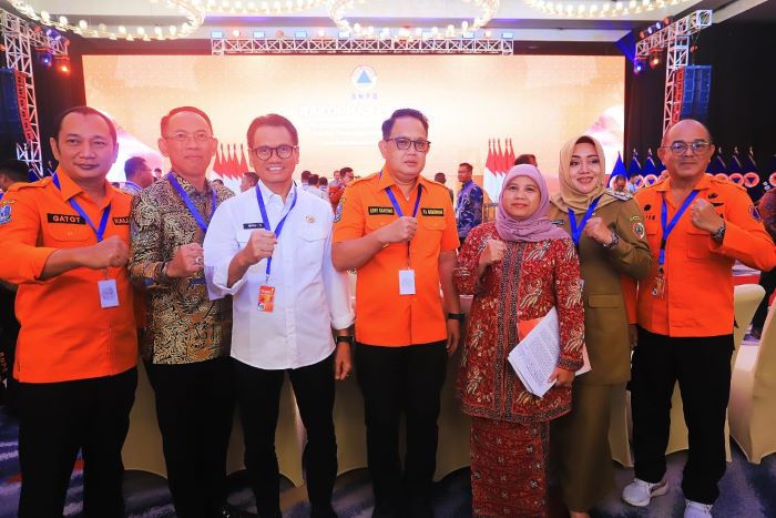 Pj Gubernur Jawa Timur Adhy Karyono menghadiri Rakornas PB di Bandung, Rabu (24/4). - Image