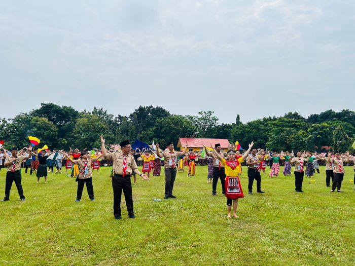 BPK Penabur Jakarta selenggarakan Raimuna SLTAK Penabur Jakarta diikuti anggota Pramuka Penegak dan Pandega se-Penabur di Bumi Perkemahan Pramuka Cibubur, 25-26 April. - Image