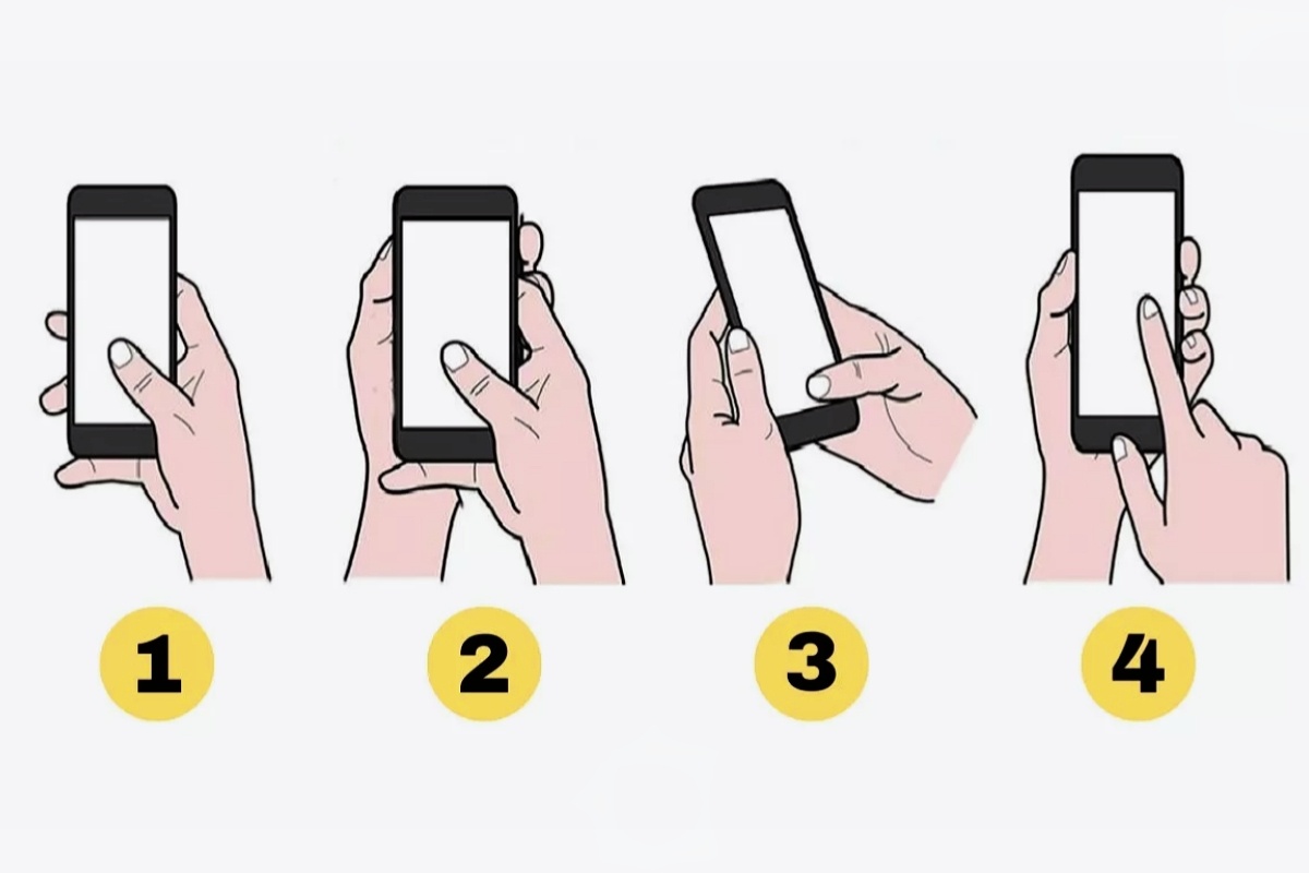 Ilustrasi berbagai cara memegang ponsel. /Sumber Foto: (Jagran Josh) - Image