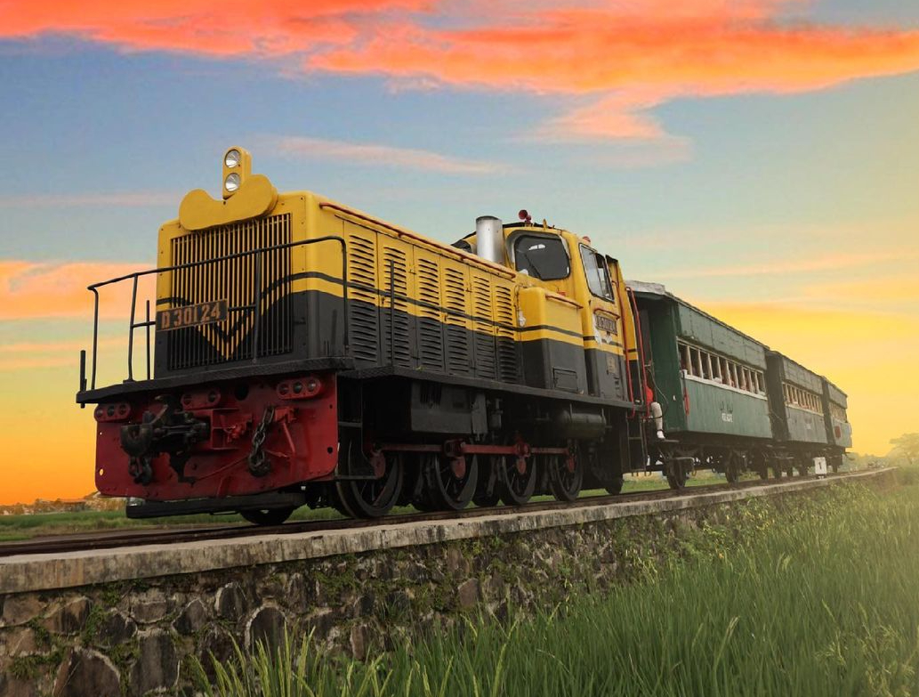 Salah satu koleksi lokomotif jenis diesel yang dimiliki Museum Kereta Api Ambarawa dengan nomor seri D 30124./ Instagram @railfans.indonesia - Image