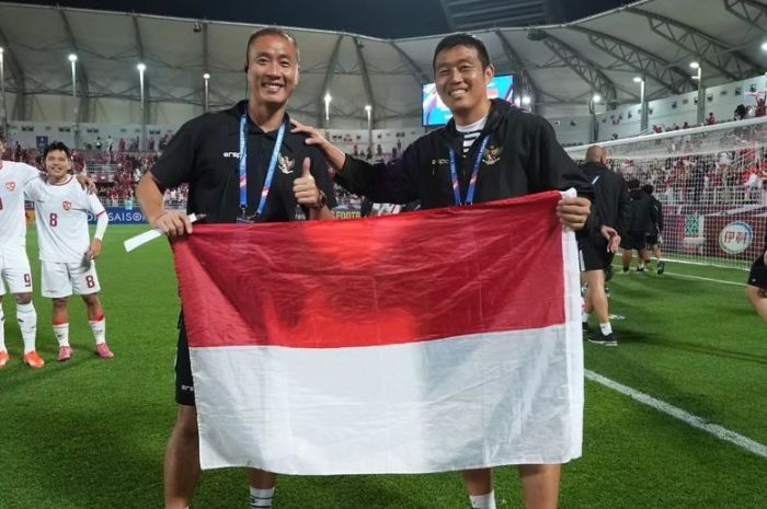 PROFESIONAL: Yoo Jae-hoon teruji bagaimana dedikasi dan profesionalismenya ketika membantu Timnas Indonesia U-23 mengalahkan Korea Selatan di perempat final Piala Asia U-23. (Instagram Yoo Jae-hoon) - Image