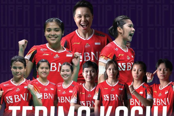RUNNER-UP: Tim Uber Indonesia berhasil menyabet runner-up setelah kalah dari Tiongkok 3-0. (PBSI) - Image