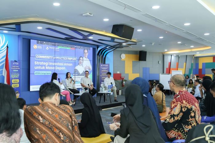 Sosialisasi edukasi finansial kepada pegawai LPS bertajuk Kerja Keras, Investasi Berkelas, angkat topik Strategi Investasi Aman untuk Masa Depan. - Image