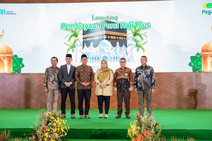 Pegadaian menghadirkan Fitur Produk Pegadaian Syariah Pembiayaan Porsi Haji Plus, berkolaborasi dengan mitra marketplace Go Halal Go dan Penyelenggara Ibadah Haji Khusus (PIHK). - Image