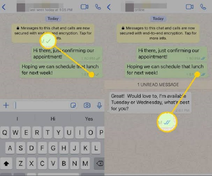 Ilustrasi: Centang biru WhatsApp menandakan pesan sudah dibaca atau belum. - Image