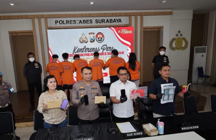 Polrestabes Surabaya ungkap kasus TPPO melibatkan anak di bawah umur. - Image
