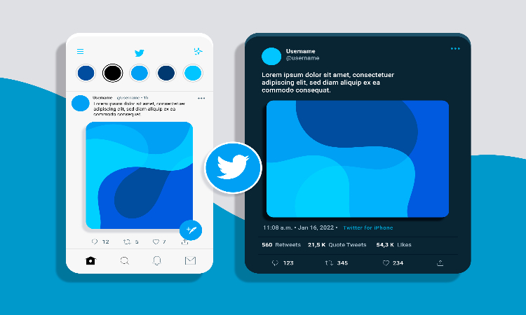 Ilustrasi media sosial twitter (freepik) - Image